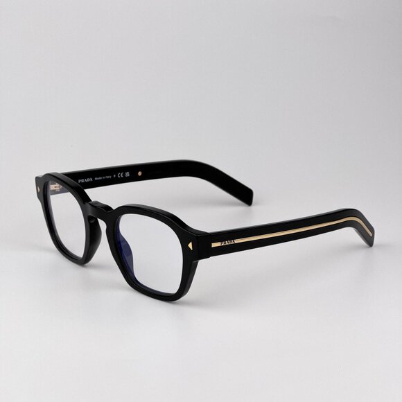 Prada PRA16S Eyeglasses – Black Square Frame| Model 16K60K - Picture 6 of 9